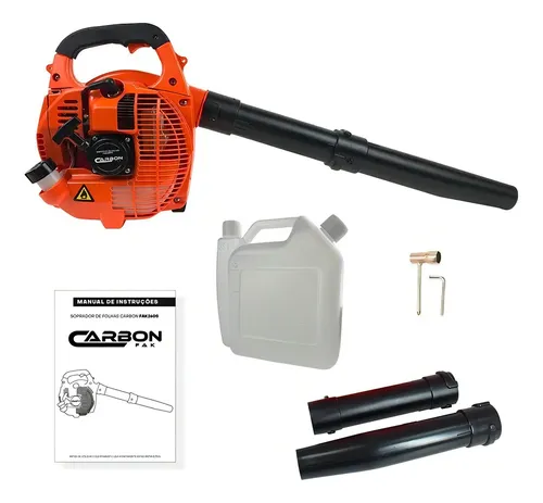 Soprador de folhas lateral Fak260S 2T 26Cc 0,90Hp Carbon Fak cor laranja profissional a gasolina