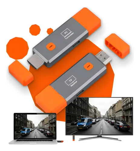 Transmissor Receptor Hdmi Sem Fio Rápido 1080p 50 M + Nf