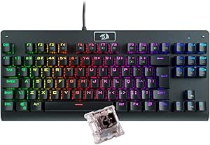 Teclado Mecânico Gamer Redragon Dark Avenger K568-2 Rgb Switch Brown Com Fio